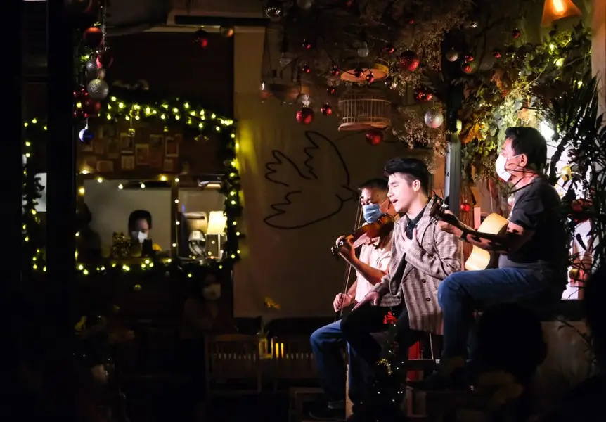 Thiết kế quán cafe sân vườn acoustic phong cách đà lạt